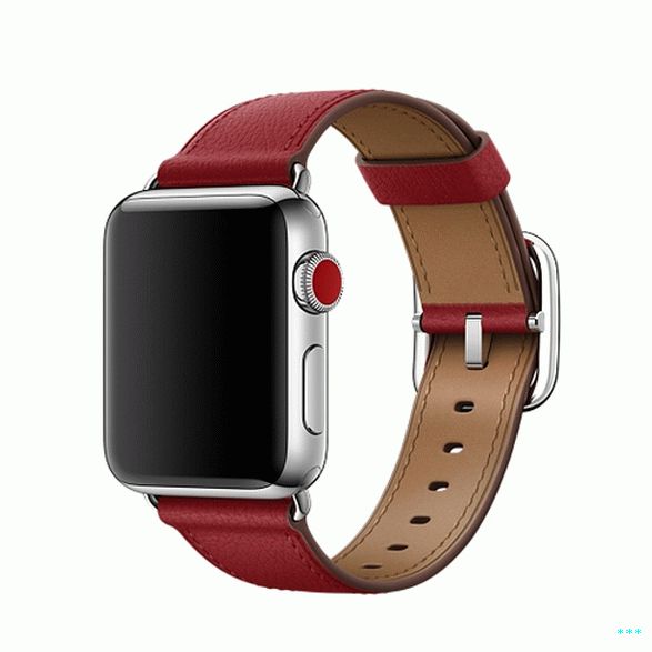 Gesper Klasik Produk Apple Watch (RED)