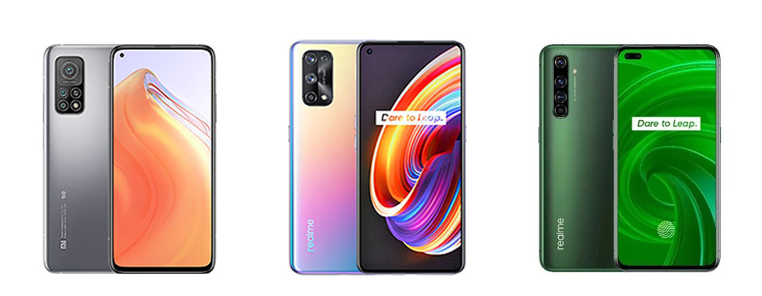 Redmi K30S vs Realme X50 Pro vs Realme X7 Pro: Perbandingan Spesifikasi